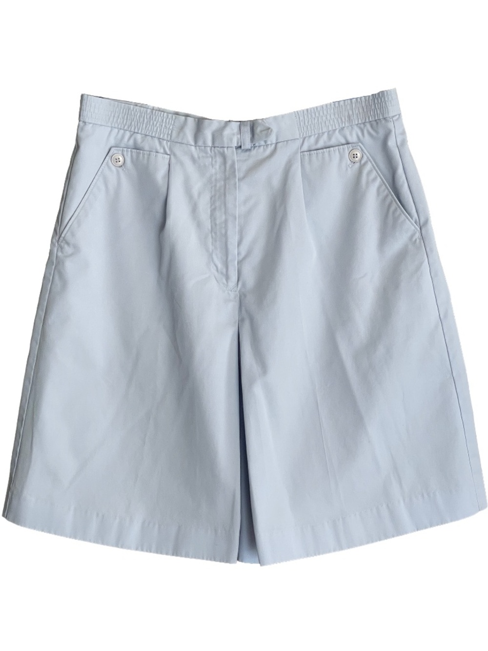 Vintage Izod Cullottes Shorts Skort Cotton Baggy Knee Length. Baby Blue S 10